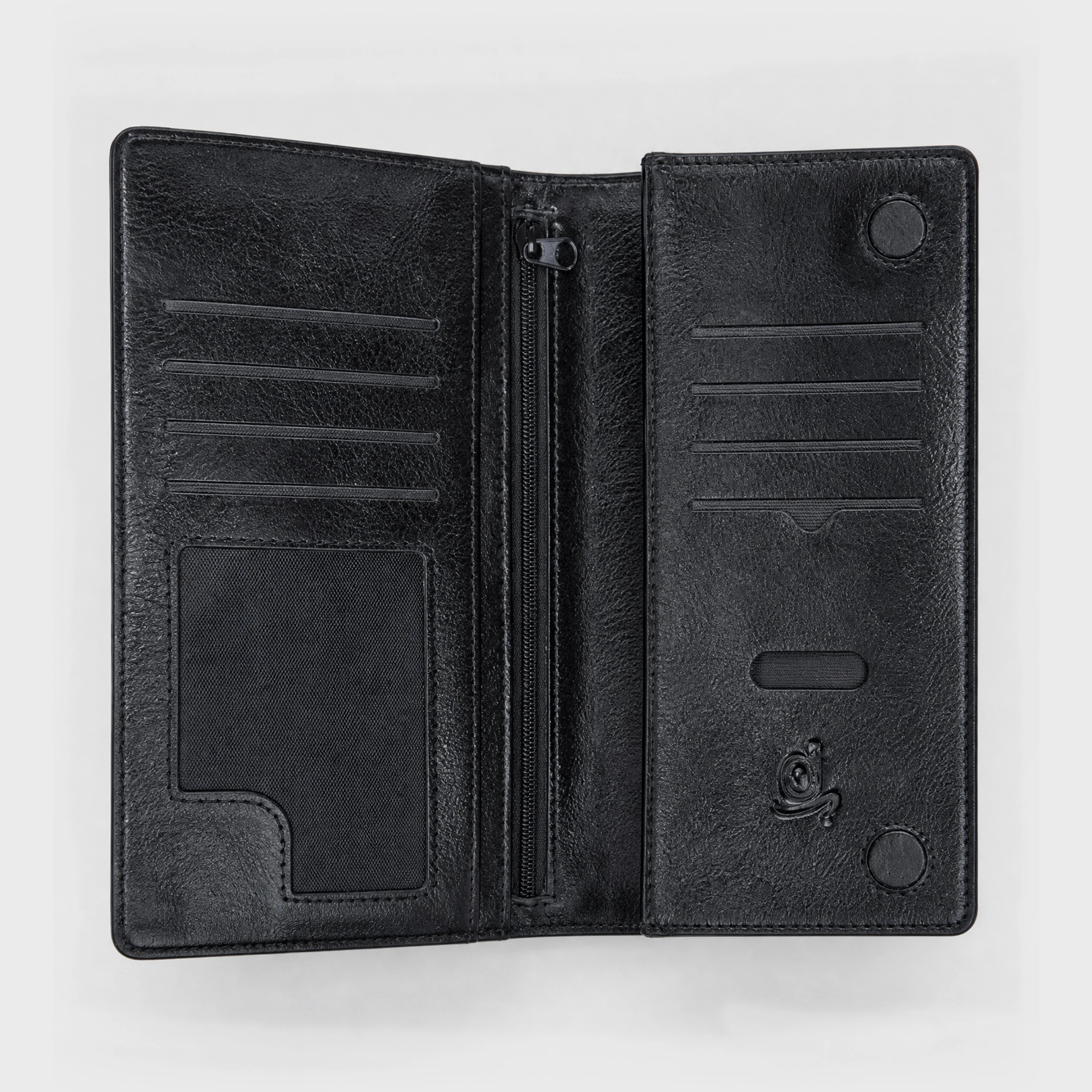 Corsen Z Pati Long Leather Wallet Black - DWCZ901B